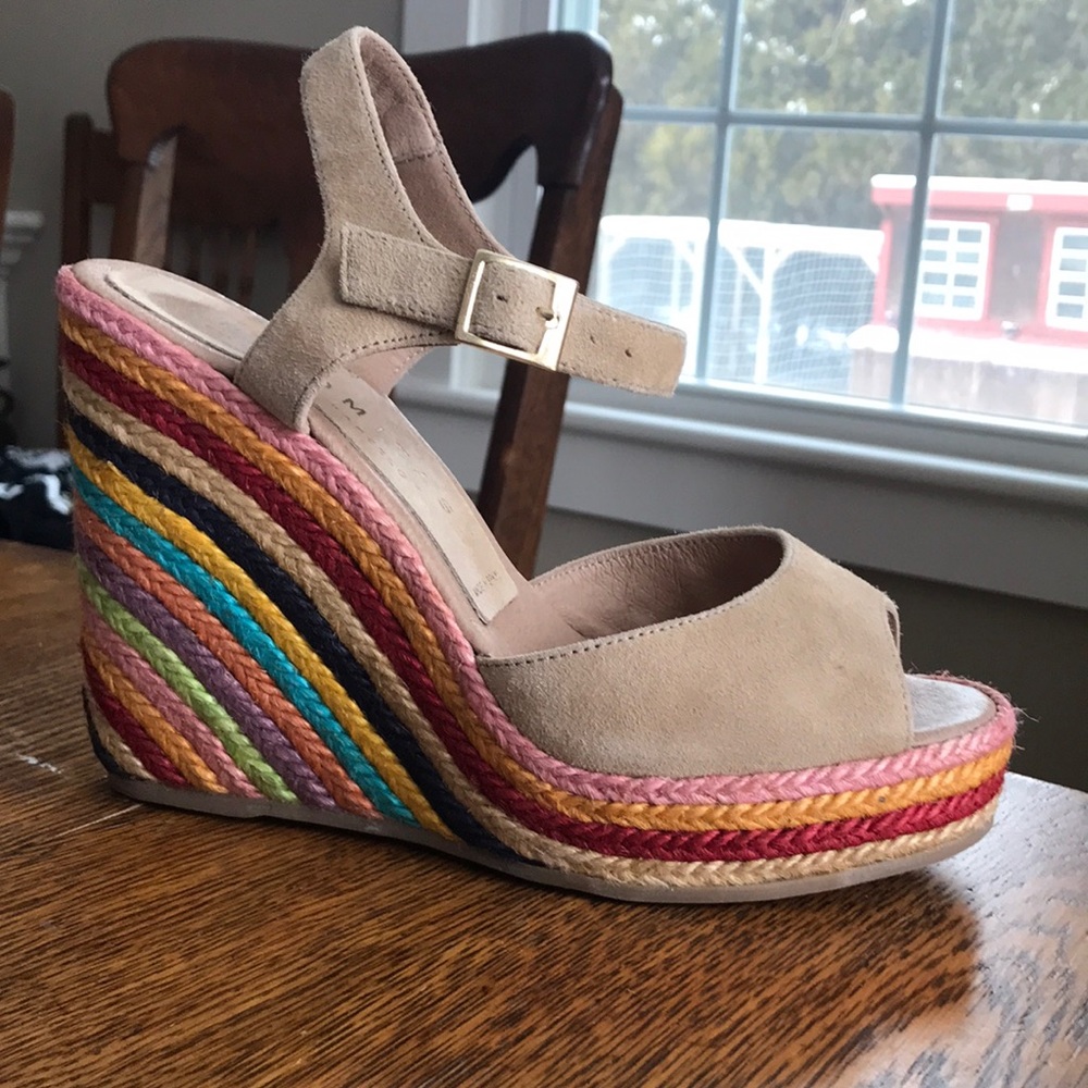 Colorful summer wedges